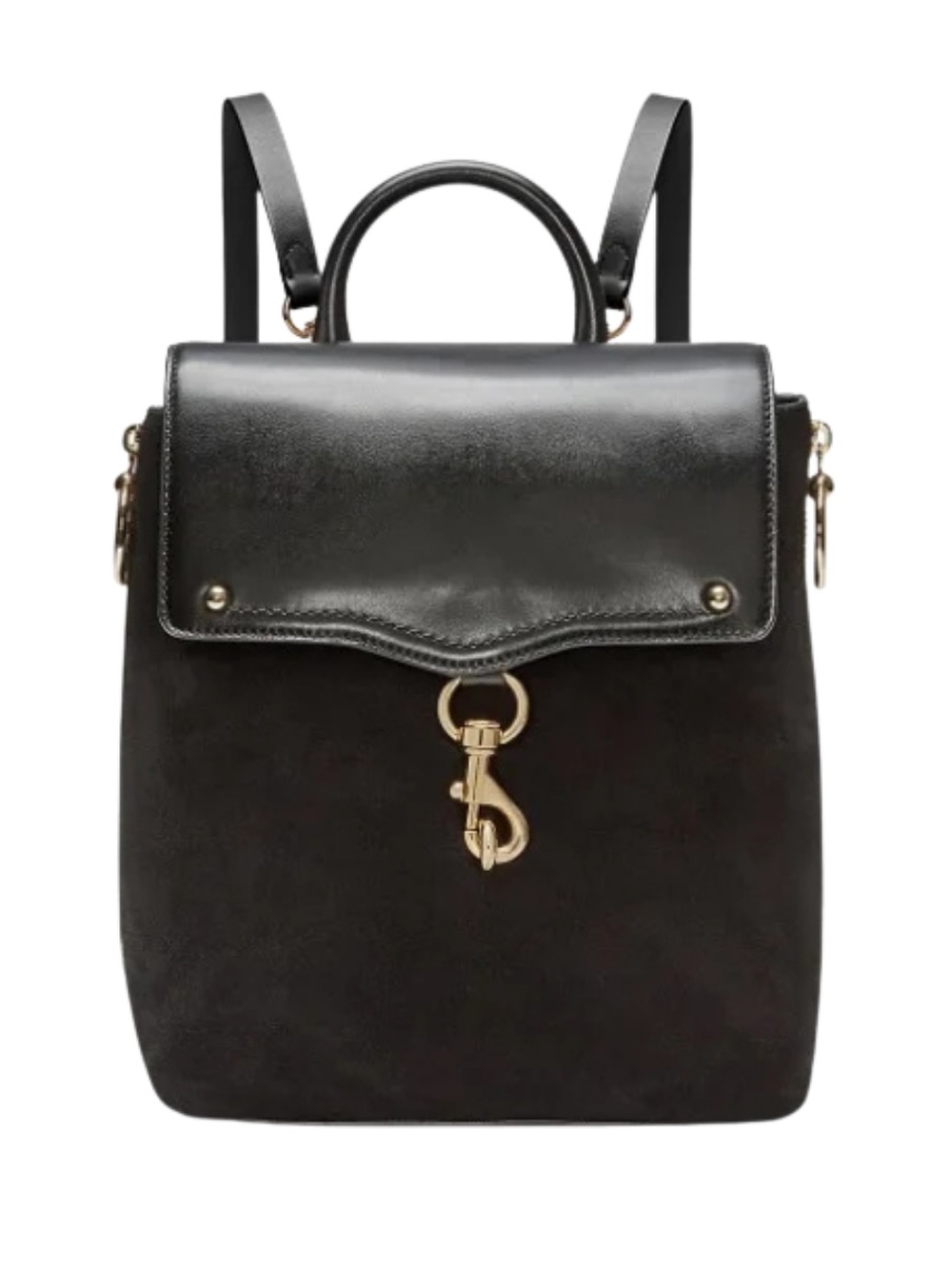 Rebecca Minkoff Classic Black Women’s Backpack with Gold Hardware